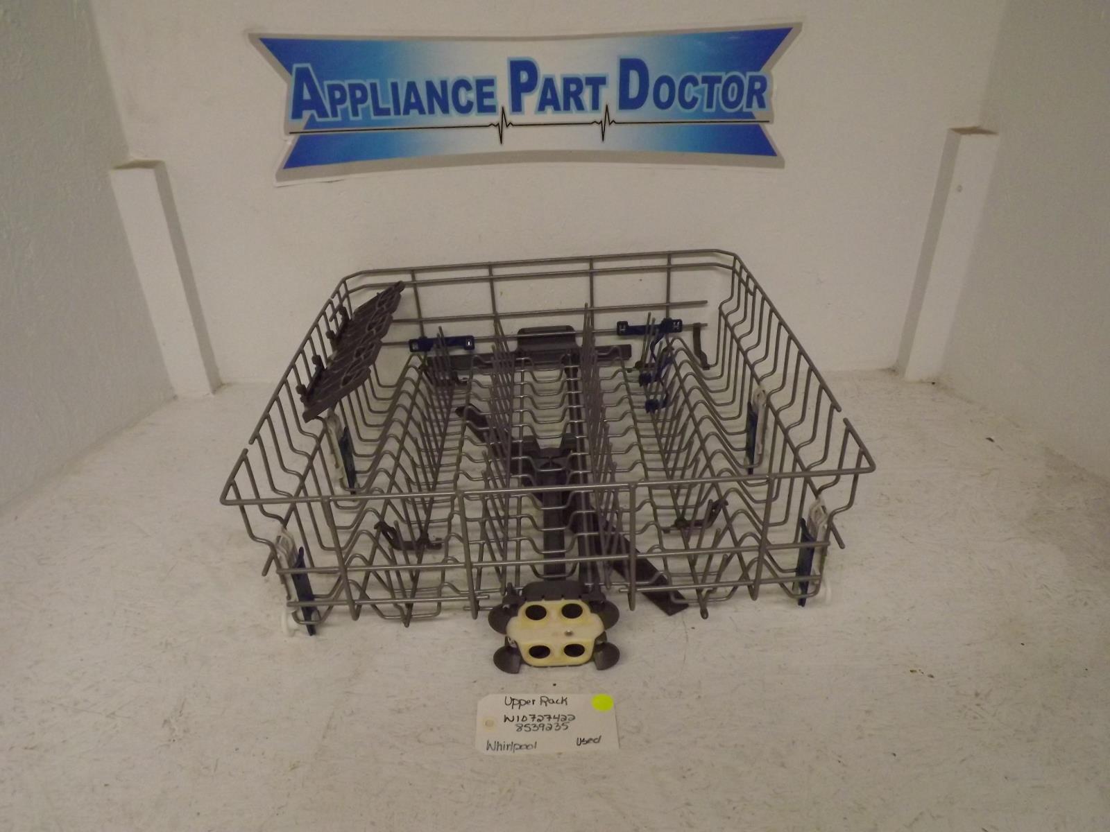 Whirlpool Dishwasher W10727422 8539235 Upper Rack Used Whirlpool Dishwasher W10727422 8539235 Upper Rack Used